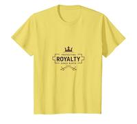 Protéger la royauté Depuis la Naissance : Couronne Royale et épées T-Shirt, Enfant, Citron, 10 Ans