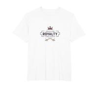Protéger la royauté Depuis la Naissance : Couronne Royale et épées T-Shirt, Homme Grandes Tailles, Blanc, 4X Tall