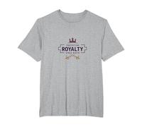 Protéger la royauté Depuis la Naissance : Couronne Royale et épées T-Shirt, Homme Grandes Tailles, Gris Chiné, 3X Tall