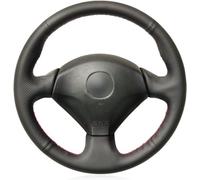 Protéger Le Volant Housse de Volant de Voiture en Cuir Noir Cousue à la Main, pour Acura RSX Type-s, Housses de Volant Respirantes à Faire soi-même(Black Thread)