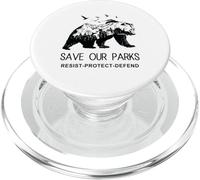 Protéger l'ours sauver nos Parcs résister à la Montagne du Parc National PopSockets PopGrip pour MagSafe