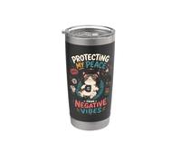 Proteger Ma Paix Des Mauvaises Energies - Chat Gobelet isotherme en acier inoxydable double paroi
