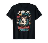 Proteger Ma Paix des Mauvaises Energies - Chat T-Shirt