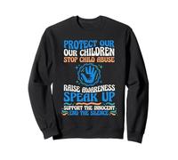 Protéger nos Enfants Stop Child Abuse Advocate Support Sweatshirt
