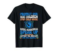 Protéger nos Enfants Stop Child Abuse Advocate Support T-Shirt