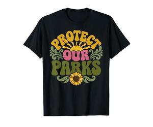 Protéger nos Parcs Nature Plein air Randonnée Camping Forêt T-Shirt