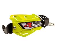 Protèges-mains Racetech FLX intégral jaune fluo avec renfort alu