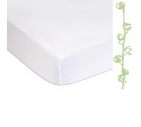 Lot de 2 Protèges Matelas, alèses | Couffin, Berceau Bébé | Imperméable & Respirant | Blanc | Marque Easy dort | Certifié Oeko-Tex | Fabriqué en Europe (Coton Bio - 1 Protège Matelas, 90x190)