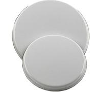 Protèges plaque de cuisson Krüger - Lot de 4 - Blanc émaillé - Ø 16 cm et 20 cm