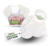 Protèges-slip lavables réutilisables avec imprimé antidérapant pour ados (S, x7); lavables à haute T°, 100% respirants, protection douce en coton bio pour pertes blanches et usage quotidien (sans PUL)