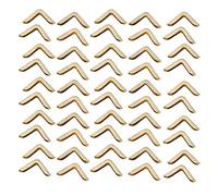 Protégeurs d'angle de Livres de Fer Vintage, 50pcs, Finition en Bronze, Léger, Facile à Installer, adapté à Les âges, en Fer Premium, 2,2 Mm, Conception Vintage (Couleur en Laiton C103)