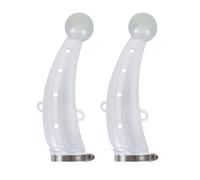Protégeurs De Corne De Vache En Silicone, 1 Paire Couverture De Protecteur De Corne De Vache Réglable En Silicone | Garde À Cornes À Coin Rond Pour Le Bétail Agressif Et Capricieux Pour Les Fermes, Co