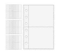 Protégeurs De Feuilles - 10 Pièces A7 Refills De Liant Clair À 6 Anneaux, Couvertures De Documents Claires Pour Le Personnel Administratif Manager Des Projets Éducateurs Enseignants Artistes Sketchers