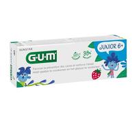 Protégez les dents définitives de votre enfant avec le dentifrice SUNSTAR Junior goût fraise, format 50 mL - Lot de 3
