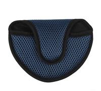 Protégez les putters de golf en demi-cercle avec cette housse en fibre de nylon respirante dotée d'une doublure en peluche douce et d'une fermeture facile au toucher (bleu foncé)