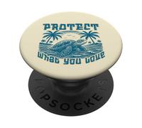 Protégez Les Tortues de mer Nos océans La Vie Marine Sauvez l'océan PopSockets PopGrip Adhésif