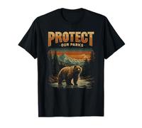 Protégez nos Parcs - Design rétro de la Faune du Parc National T-Shirt