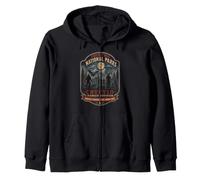 Protégez nos Parcs nationaux Bigfoot Design rétro randonnée Sweat à Capuche