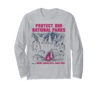 Protégez nos Parcs nationaux Cryptid Campfire Camping Manche Longue