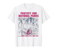 Protégez nos Parcs nationaux Cryptid Campfire Camping T-Shirt