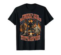 Protégez nos Parcs nationaux Cryptid Folklore Mothman Big Foot T-Shirt Graphique avec Valeur