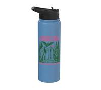 Protégez nos parcs nationaux Mothman Cryptid Weirdcore Horror Stainless Steel Insulated Water Bottle