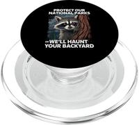 Protégez nos Parcs nationaux ou Nous hanterons Votre Jardin PopSockets PopGrip pour MagSafe