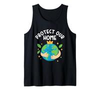 Protégez Notre Maison | Jour de la Terre | Cute Planet Hug Crown Kawaii Kids Débardeur