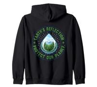 Protégez Notre planète Terre Reflet Nature Conservation des Sweat à Capuche