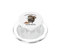 Protégez Toujours Vos Noix Écureuil Mignon Portant Un Style Militaire PopSockets PopGrip pour MagSafe