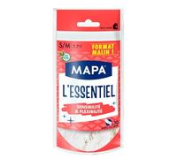 Protégez vos mains efficacement au quotidien avec MAPA L'essentiel, gants fins latex multi-usage souples, format malin de 10 gants - Lot de 4