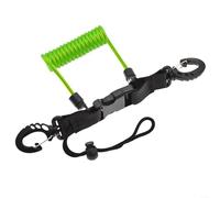 Protégez votre équipement de plongée avec notre corde anti-perte pour appareil photo en acier à ressort TPU (vert transparent)