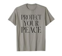 Protégez Votre Paix Affirmation Santé mentale Soins personnels T-Shirt
