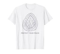 Protégez Votre Paix en Forme de géode de Cristal Spirituel T-Shirt