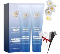 Protein Correction Hair Straightening Cream,Silk & Gloss Protein Correction Hair Cream,Nourishing Fast Smoothing Hair Straightener Creams,Straighten And Care 2-In-1 (2Pcs-A, SIZE-1010)