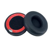 Protein Leather Earmuffs for Solo4 Headphones Soft Sponges Earpads Case Covers Ear Pad Earphone Cushions(Black)