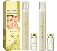 Protein Thread Lifting Set, Soluble Protein Thread and Nano Gold Essence Combination, Absorbable Collagen Thread for Face Lift,Reduce Fine Lines Wrinkle. (2pcs)
