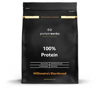 Protein Works - 100% Protein Poudre, 100 Portions, Mélange Quadri-Protéines, Peptides de Glutamine, Formule Protéinée Propre, Millionaire Shortbread, 2.5kg