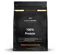 Protein Works - 100% Protein Poudre, 25 Portions, Mélange Quadri-Protéines, Peptides de Glutamine, Formule Protéinée Propre, Caramel Salé, 625g