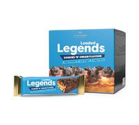 Protein Works - Barres de légende chargées | 14g de protéines | 12 paquets x 47 g | Faible teneur en sucre| Biscuits et crème