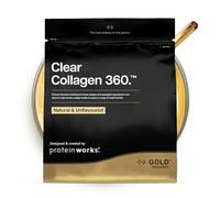 Protein Works | Clear Collagen 360 - GOLD Innovation, Poudre de Collagène, Peptides Type 1 & 3, Vitamine C, Zinc, Sélénium, Soutien Articulations & Os, Nature, 32 Portions, 480g