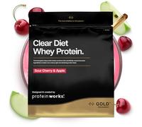 Protein Works | Clear Diet Whey Protein - GOLD Innovation, Poudre de Whey Isolate, Boisson Protéinée Rafraîchissante, Cerise Acidulée Et Pomme, 40 Portions, 1kg