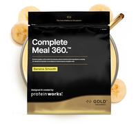 Protein Works | Complete Meal 360 - GOLD Innovation, Substitut de Repas, Boisson Protéinée, Haute Protéine, Riche en Fibres, Vitamines et Minéraux, Oméga-3, Milkshake Banane, 20 Repas, 2 kg