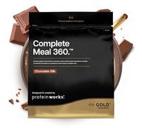 Protein Works | Complete Meal 360 - GOLD Innovation, Substitut de Repas, Boisson Protéinée, Haute Protéine, Riche en Fibres, Vitamines et Minéraux, Oméga-3, Chocolat Onctueux, 5 Repas, 500 g