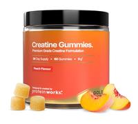 Protein Works | Creatine Gummies - GOLD, Saveur Pêche, 60 Gummies