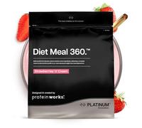 THE PROTEIN WORKS - Substitut De Repas Diététique Extrême | Repas complet 200 calories | Perte de poids | Healthy diet | 16 Servings | Fraises à la Crème | 1kg
