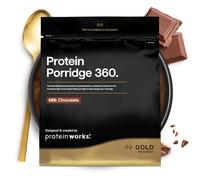 Protein Works | Protein Porridge 360 - GOLD Innovation, Petit-Déjeuner Riche en Protéines, Faible Sucre, Vitamines & Minéraux, Flocons IG Bas, Chocolat au Lait, 13 Portions, 1kg