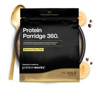 Porridge Protéiné 360 | Petit Déjeuner à Faible Teneur en Sucre | Vitamines Ajoutées | Faible IG, Avoine Complète | Riche en Fibres | THE PROTEIN WORKS | Banane Et Éclats De Chocolat | 2kg