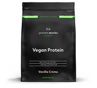 Protein Works - Protéine Végane | 25g de protéines végétales | Qualité première | Shake de protéines végétales | 33 Servings | Crème Vanillée | 1kg