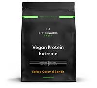 THE PROTEIN WORKS - Protéine Végane Extrême | Mélange de vitamines ajouté | Qualité première | Shake de protéines végétales | 14 Servings | Caramel Salé | 500g